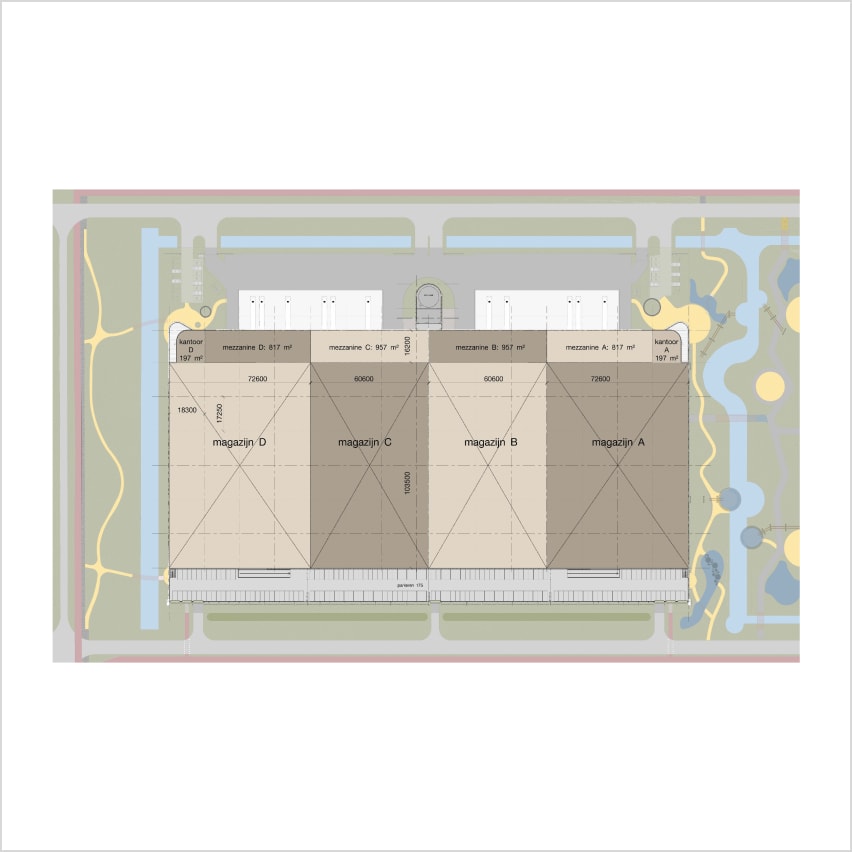 First floor overview divided into four parts